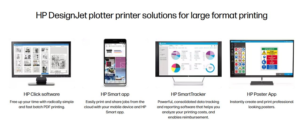 HP DesignJet T1600 Printer series - A0 Colour - Family Smart Features